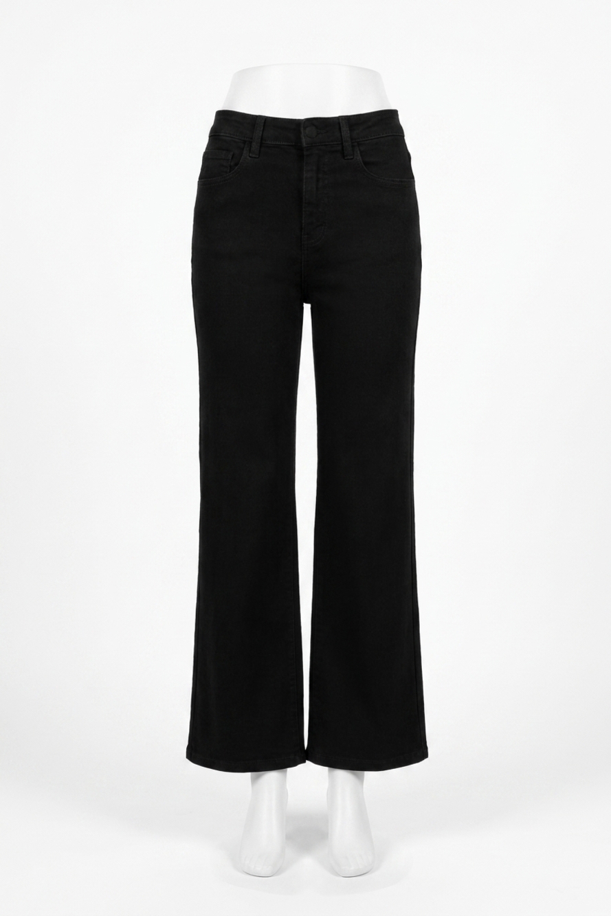 NEW TRIBAL comfort stretch wide leg pants in black